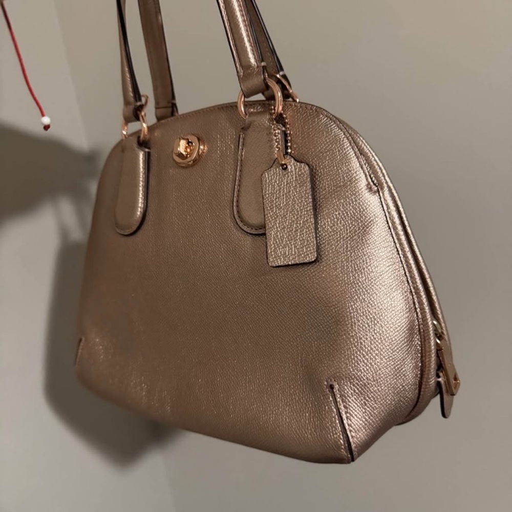 Coach Metallic Gold Shoulder Bag